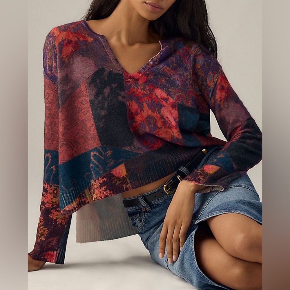 Pilcro CASHMERE Gorgeous V-Neck Sweater